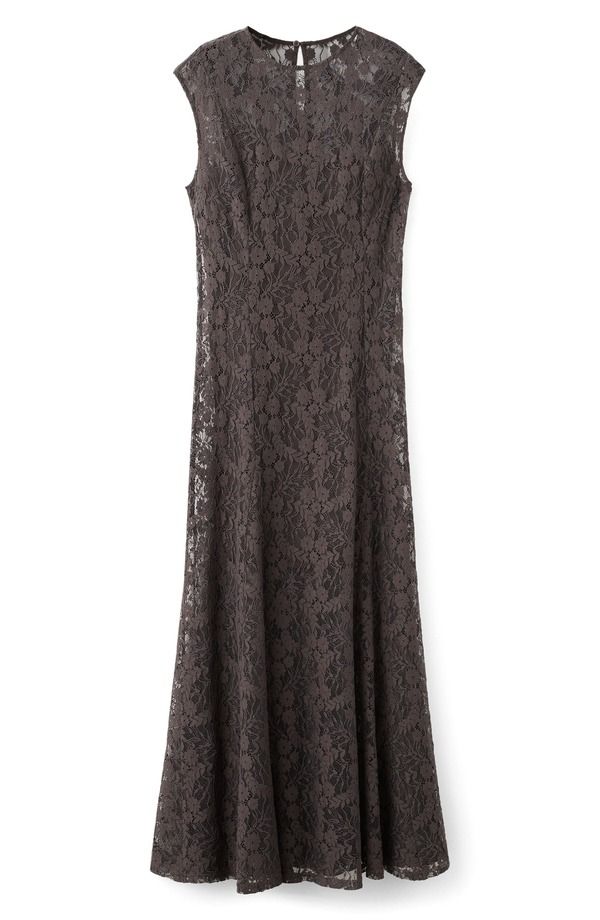 マンゴ レディース トップス ワンピース ミディ レース MANGO Avenue Lace Midi Dress Brown ブラウン