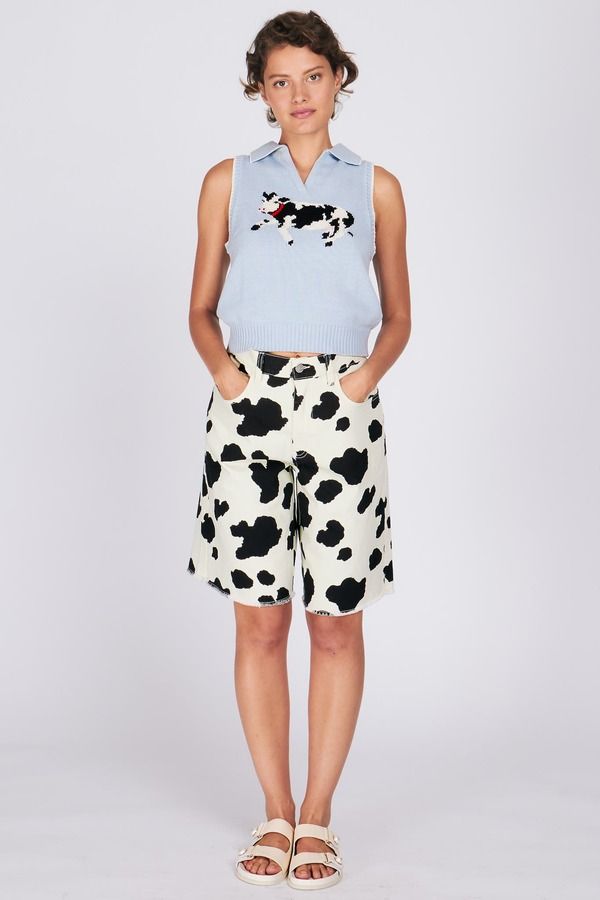 レイチェルアントノフ レディース ボトムス デニムパンツ RACHEL ANTONOFF Morty Short Moo Classic