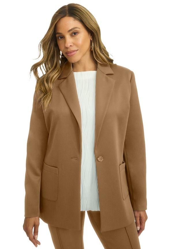 ジェシカロンドン レディース アウター ジャケット・ブルゾン ブレザー Jessica London Perfectease Blazer Brown Maple ブラウン