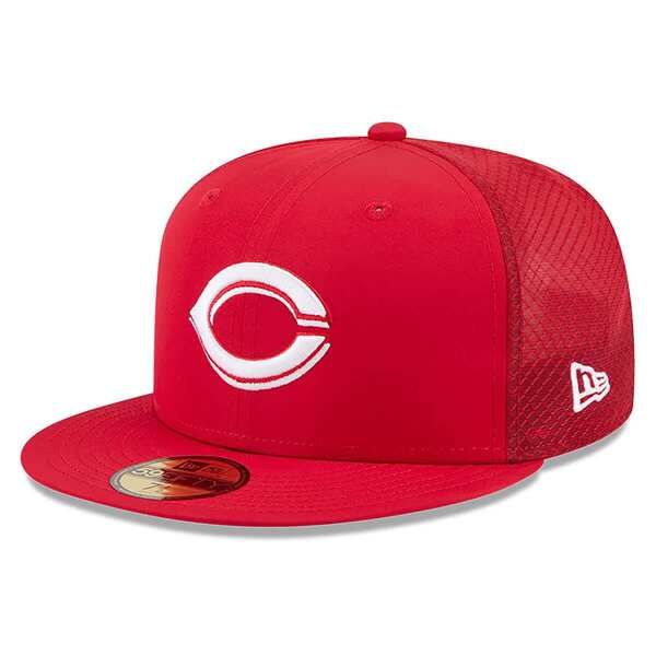 ニューエラ メンズ アクセサリー 帽子 Mens New Era Red Cincinnati Reds 2026 Batting Practice 59FIFTY Fitted Hat Red レッド