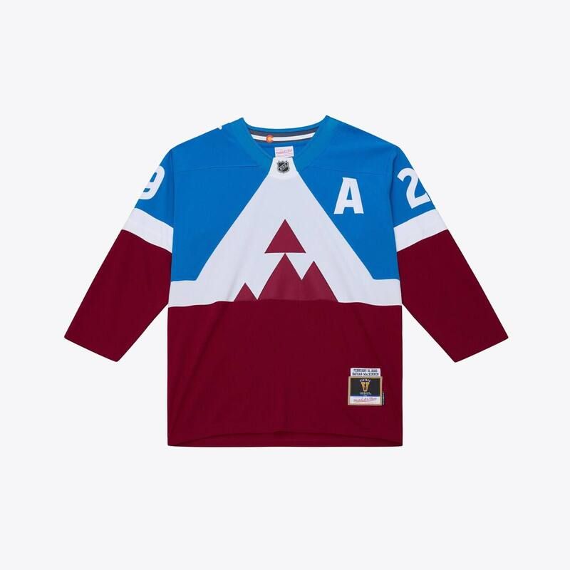 ミッチェルネス レディース トップス Tシャツ ジャージー Mens Mitchell Ness Nathan MacKinnon Blue Colorado Avalanche 2020 Power Play Jersey Ava Blue ブルー