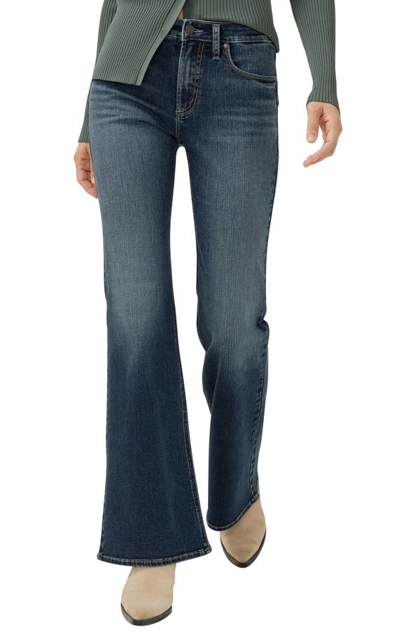 シルバー ジーンズ レディース ボトムス デニムパンツ Silver Jeans Co Most Wanted Mid Rise Flare Jeans Cheyenne