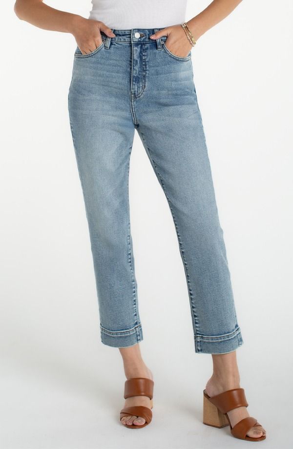 リヴァプール ロサンゼルス レディース ボトムス デニムパンツ ハイウエスト アンクル ジーンズ Liverpoolos Angeles Liv High Waist Ankle Relaxed Skinny Jeansymphony