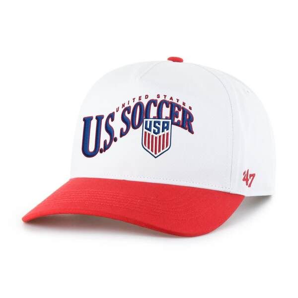 フォーティーセブン メンズ アクセサリー 帽子 Mens 47 WhiteRed USMNT Wave Hitch Adjustable Hat White ホワイト