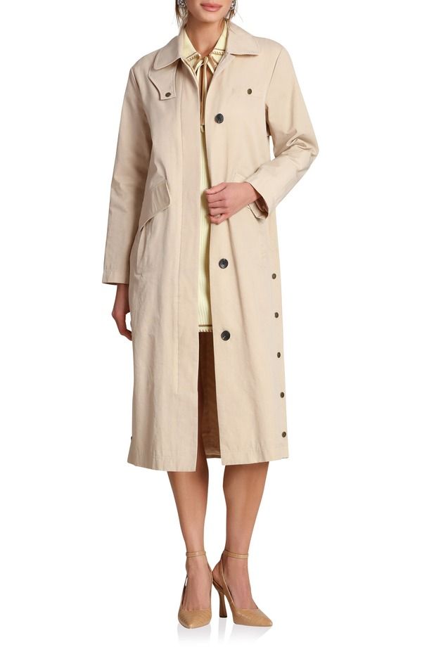 アヴェックレフィーユ レディース アウター ジャケット・ブルゾン コットン コート Avec Les Filleside Snap Cotton Blend Barn Coat Sandy Tan タン