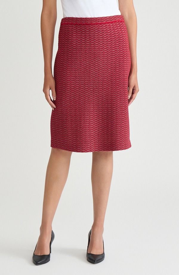 ミンウォン レディース ボトムスカート Ming Wang Textured Stitch Pencil Skirt Holiday Twig Gold Black ブラック