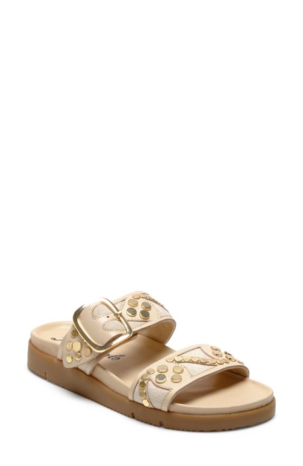 フリーピープル レディース シューズ ヒール サンダル Free People Revelry Studded Slide Sandal Plaster