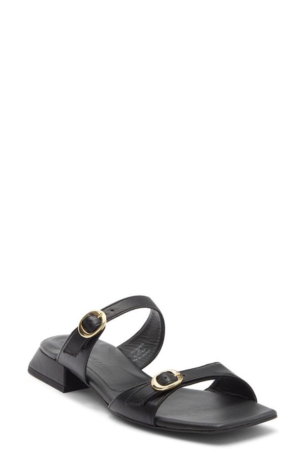 ポール・グリーン レディース シューズ ヒール サンダル Paul Green Denice Slide Sandal Black Future Nappa ブラック