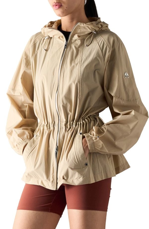ムースナックル レディース アウター ジャケット・ブルゾン フーデッドジャケット Moose Knuckleskyline 3Q Hooded Jacket Oat 1922