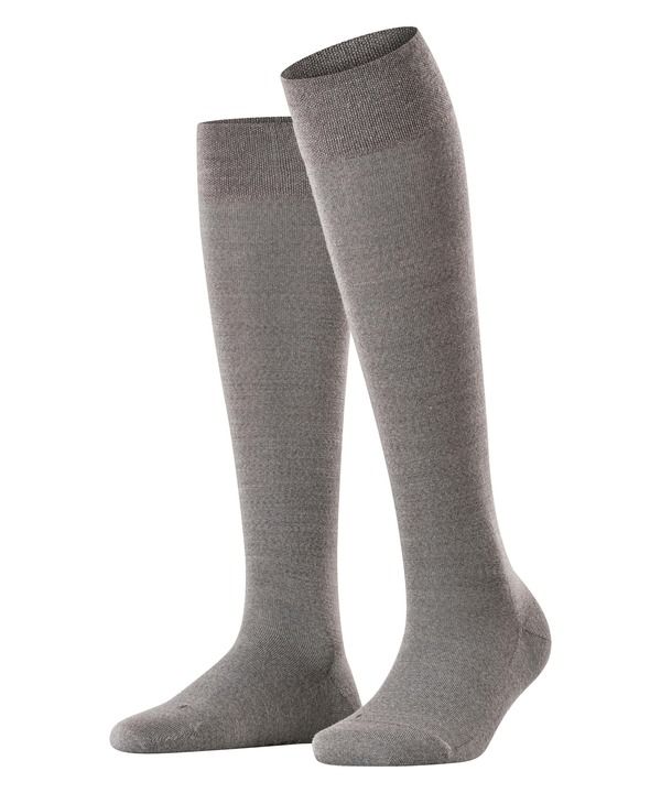ファルケ レディース アンダーウェア 靴下 Falke Sensitive Berlin Knee High Socks for Diabetics Light Grey Melange グレー