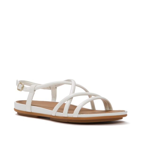 フィットフロップ レディース シューズ サンダル レザー FitFlop Gracie Leather Strappy Sandals Urban White ホワイト