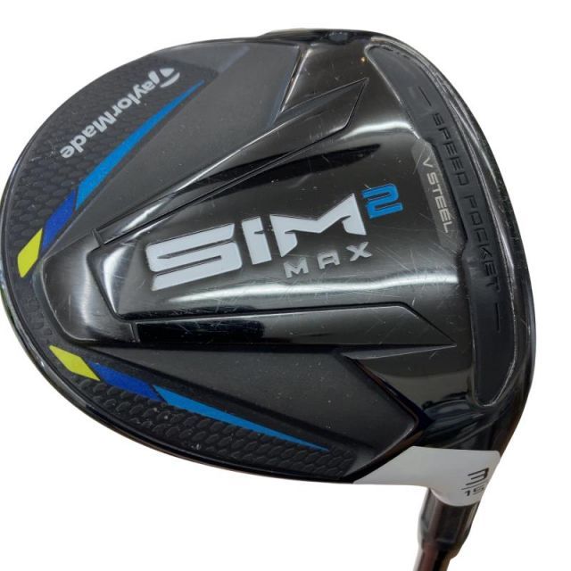 【中古】 テーラーメイド SIM2 MAX 3W フェアウェイウッド FW 純正特注シャフト (フレックスS) メンズ 男性用 右利き 右用 Cランク ゴルフクラブ