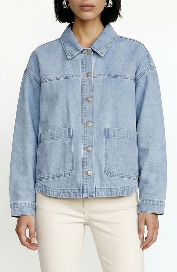 ヴェロモーダ レディース ボトムス デニムパンツ VERO MODA Jamie Denim Shacket Light Blue Denim デニム