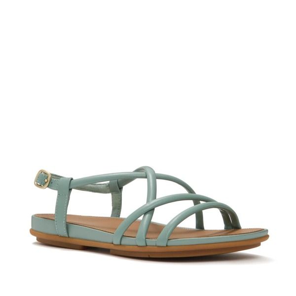 フィットフロップ レディース シューズ サンダル レザー FitFlop Gracie Leather Strappy Sandals Frosted Sage セージ