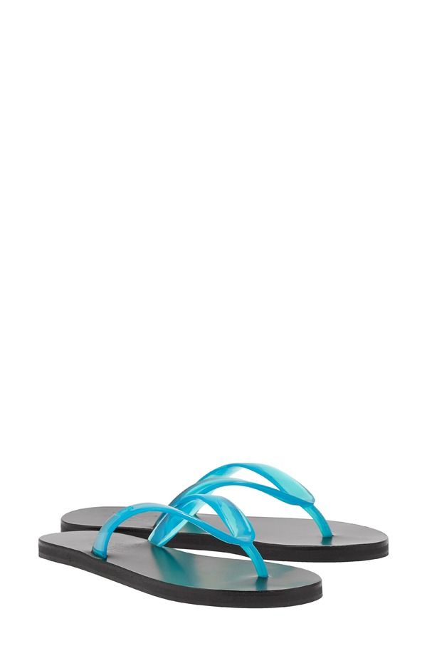 アンシエントグリークサンダル レディース シューズ Ancient Greek Sandalsaionara Jelly Flip Flop Clear Blue ブルー