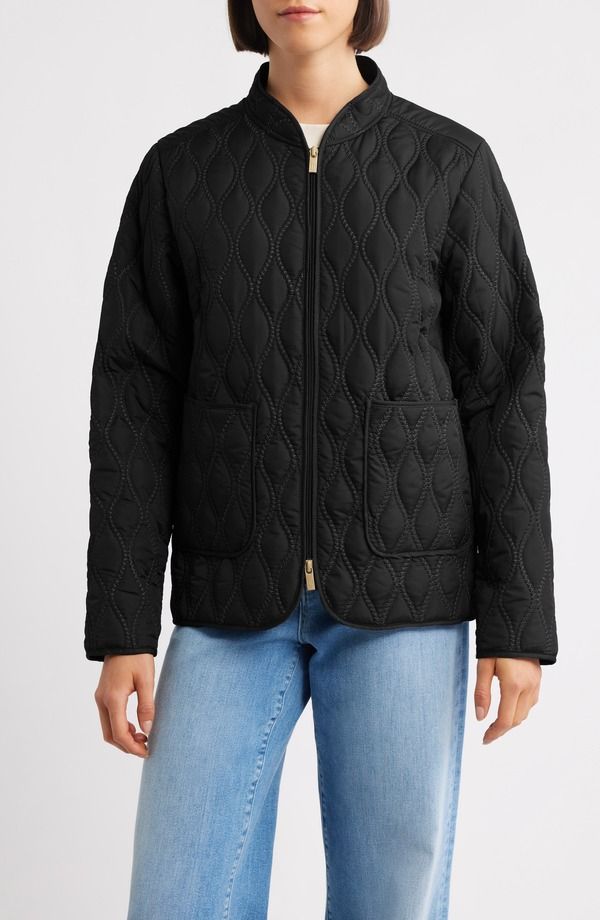 イルセヤコブセン レディース アウター ジャケット・ブルゾン キルティング Ilse Jacobsen Aros 06 Quilted Jacket Black ブラック