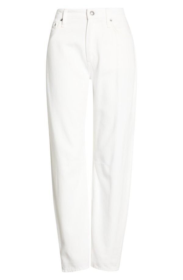 ラグアンドボーン レディース ボトムス デニムパンツ ジーンズ rag bone Featherweight Stevie Mid Rise Slim Tapered Jeans White ホワイト