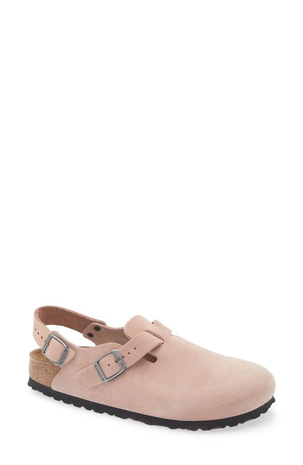 ビルケンシュトック レディース シューズ サンダル Birkenstock Tokio Clog Pink Clay Suede ピンク
