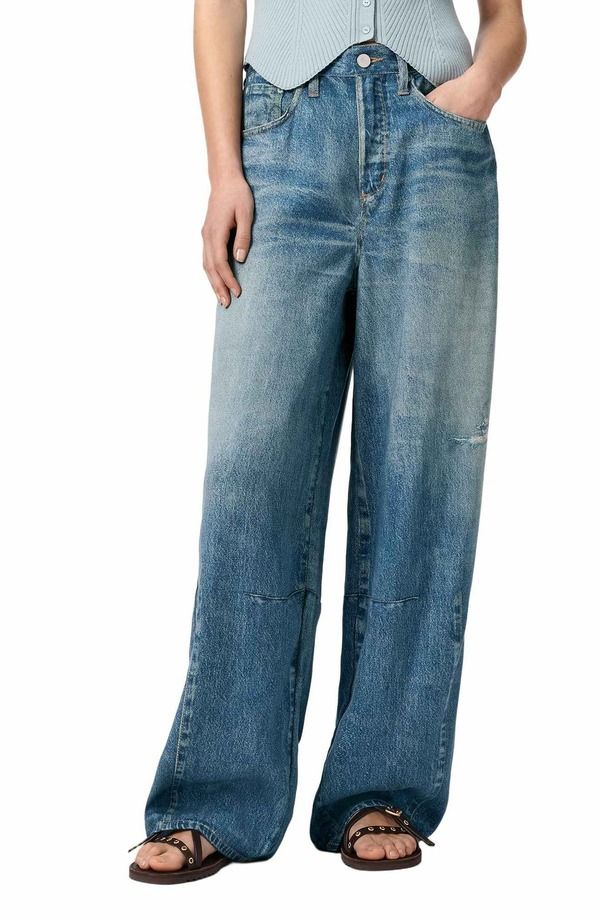 オールセインツ レディース ボトムス デニムパンツ ワイドレッグ ジーンズ AllSaints Jett Wide Leg Jeans Illusion Indigo インディゴ