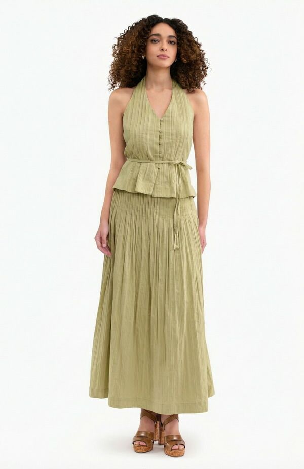レベッカテイラー レディース ボトムスカート Rebecca Taylor Marianne Skirt Pale Sage セージ