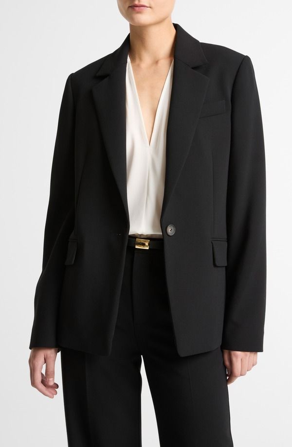 ヴィンス レディース アウター ジャケット・ブルゾン ブレザー Vince Soft Sculpture Blazer Black ブラック