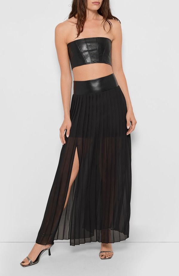 エーエスバイディーエフ レディース ボトムスカート プリーツ AS by DFelice Pleated Skirt Black ブラック
