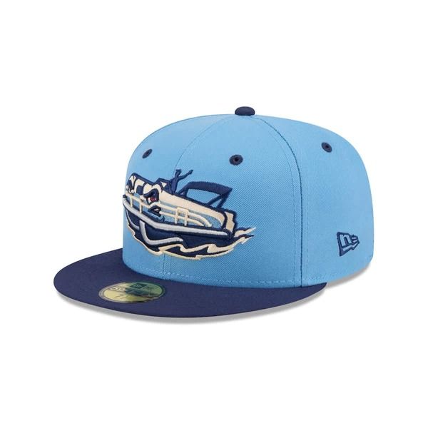 ニューエラ メンズ アクセサリー 帽子 MensNew Era Light Blue Great Lakes Loons Theme Nights 59FIFTY Fitted Hat Light Blue ブルー