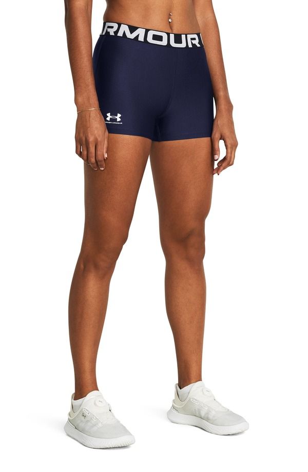 アンダーアーマー レディース ボトムス ハーフパンツ・ショーツ ショートパンツ Under Armour HeatGear Shorts Midnight Navy White ホワイト