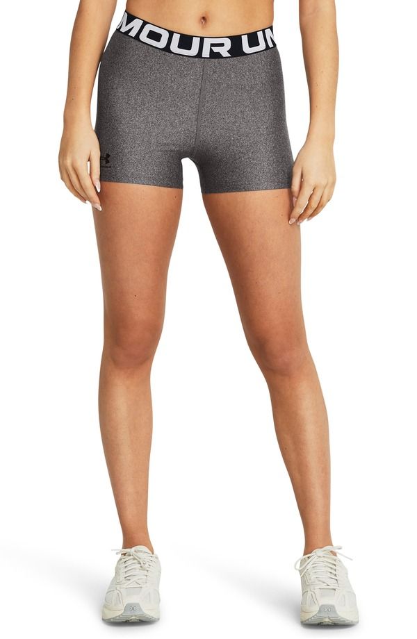 アンダーアーマー レディース ボトムス ハーフパンツ・ショーツ ショートパンツ Under Armour HeatGear Shorts Charcoal Heather Black ブラック