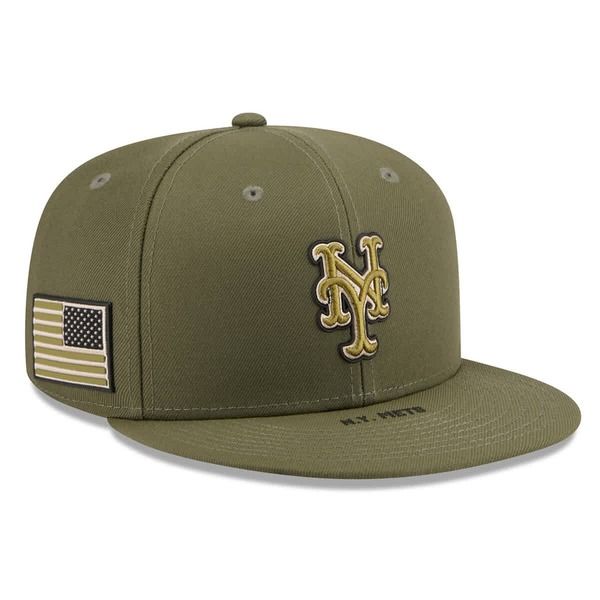 ニューエラ メンズ アクセサリー 帽子 Mens New Era Olive New York Mets 2026 Armed Forces Day 9FIFTY Snapback Hat Olive オリーブ