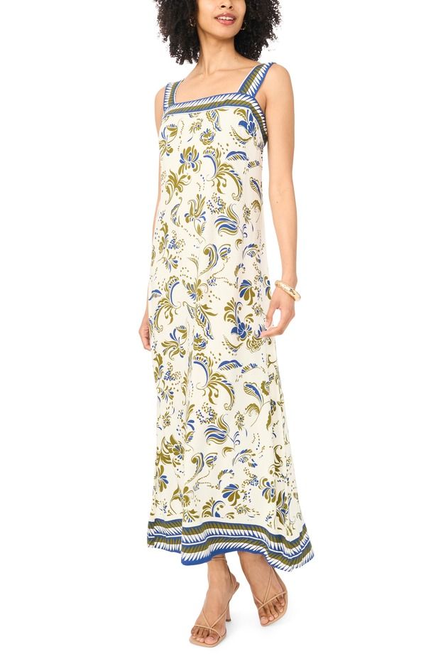 ヴィンスカムート レディース ボトムス カジュアルパンツ マキシワンピース シャーリング マキシ Vince Camuto Smocked Back Maxi Dress New Ivory アイボリー 16,436円