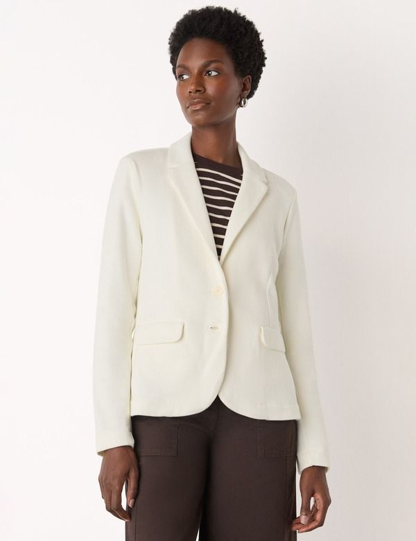 ホイッスルズ レディース アウター ジャケット・ブルゾン ブレザー ジャージー Whistleslim Jersey Blazer Ivory アイボリー