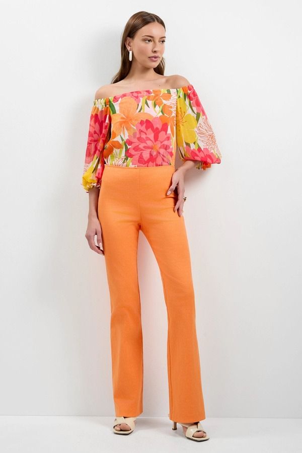 トリーナターク レディース ボトムス レギンス ブーツカット パンツ ブーツ Trina Turk Jacoba SlimFit Bootcut Pants White ホワイト 53,880円