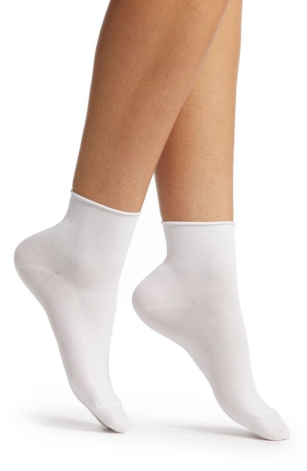 ファルケ レディース アンダーウェア 靴下 コットン Falke Cotton Touch Short Socks White ホワイト