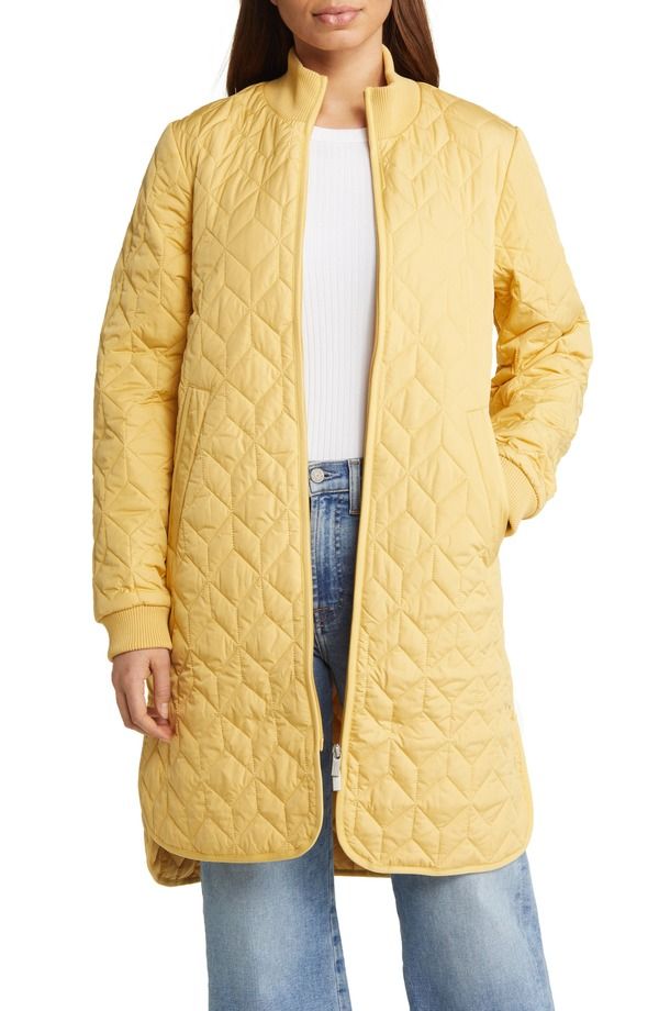 イルセヤコブセン レディース アウター ジャケット・ブルゾン キルティング Ilse Jacobsen Isle Jacobsen Long Quilted Jacket Marigold