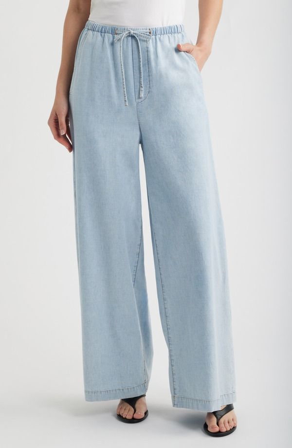 フレーム レディース ボトムス レギンス ワイドレッグ パンツ FRAME The Offshore Wide Leg Drawstring Pantseashade