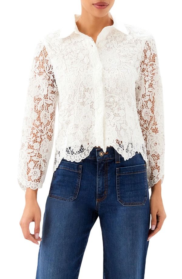 カレンケーン レディース アウター ジャケット・ブルゾン レース Karen Kane Lace Jacket Off White オフホワイト