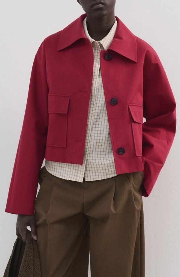 マンゴ レディース アウター ジャケット・ブルゾン MANGO Brava Jacket Red レッド