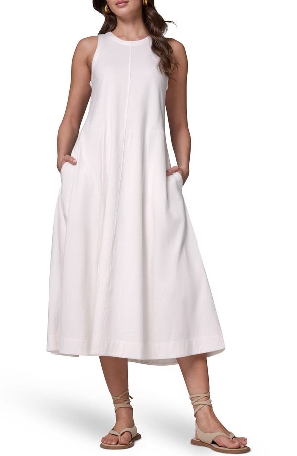 ダナ キャラン ニューヨーク レディース トップス ワンピース ノースリーブ コットン ジャージー マキシ Donna Karanew York Sleeveless Cotton Jersey Maxi Dress Cream クリーム