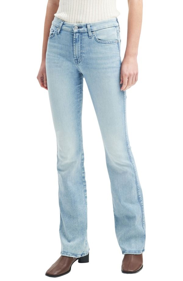 セブンフォーオールマンカインド レディース シューズ ブーツ・レインブーツカット ジーンズ 7 For All Mankind Kimmie Bootcut Jeans Linden
