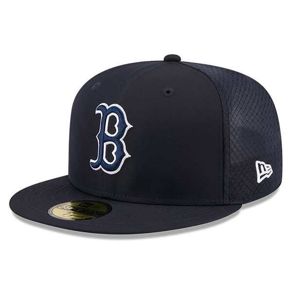 ニューエラ メンズ アクセサリー 帽子 Mens New Era Navy Boston Red Sox 2026 Batting Practice 59FIFTY Fitted Hat Navy ネイビー