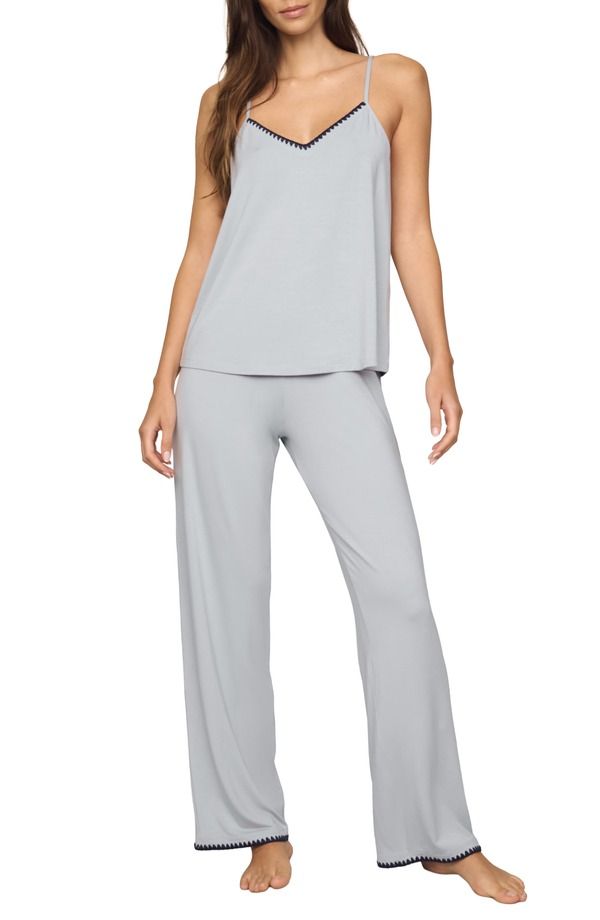 エバージェイ レディース アンダーウェア ナイトウェア Eberjey Frida Cami Pajamas Gray Dawn Navy グレー