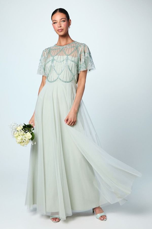 コースト レディース トップス ワンピース Coast Embellished Bodice Bridesmaids Dressage セージ