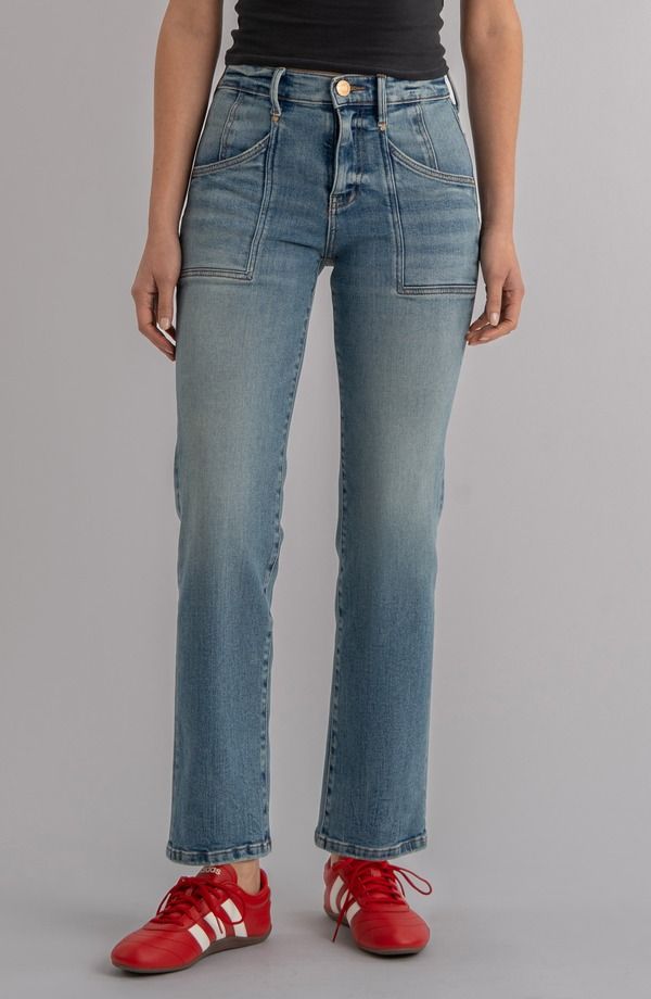 カットフロムザクロス レディース ボトムス デニムパンツ ストレート ハイウエスト アンクル ジーンズ KUT from the Kloth Avery High Waist Ankle Straight Leg Jeansplendid