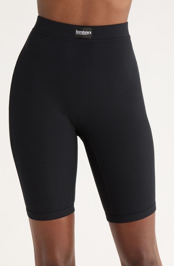 トムボーイ X レディース アンダーウェア パンツ TomboyX Rib 9Inch Boxer Briefs Black ブラック