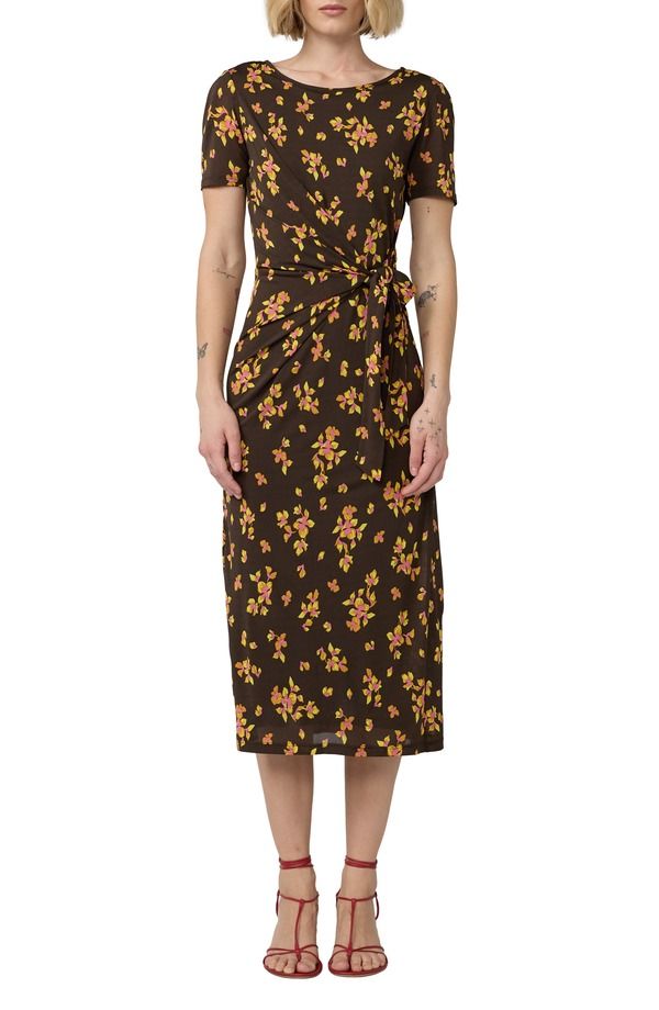 ダイアン フォン ファステンバーグ レディース トップス ワンピース ラップウエスト フラワー柄 ミディ フラワー Diane von Furstenberg Mandy Floral Wrap Waist Midi Dress Island Orchid M