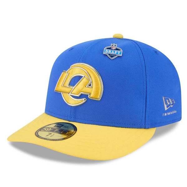 ニューエラ メンズ アクセサリー 帽子 Mens New Era RoyalGold Los Angeles Rams 2026 NFL Draft 59FIFTY Fitted Hat Royal ゴールド