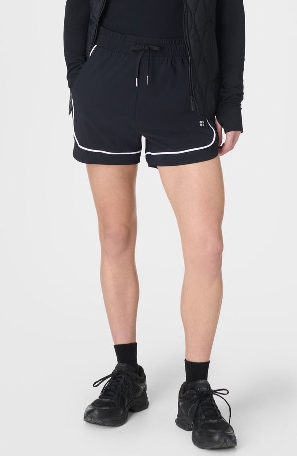 スウェッティベティ レディース ボトムス ハーフパンツ・ショーツ ショートパンツ Sweaty Betty Explorer Track Piped Shorts Black ブラック