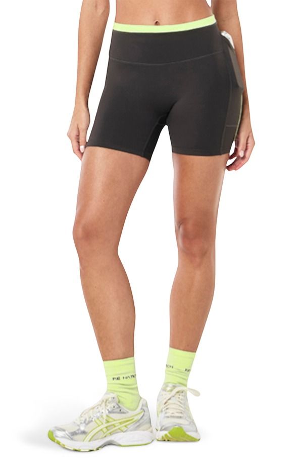 ピーイーネーション レディース ボトムス ハーフパンツ・ショーツ ショートパンツ PE Nation Rapid Bike Shorts Caviar Washed Lime ライム