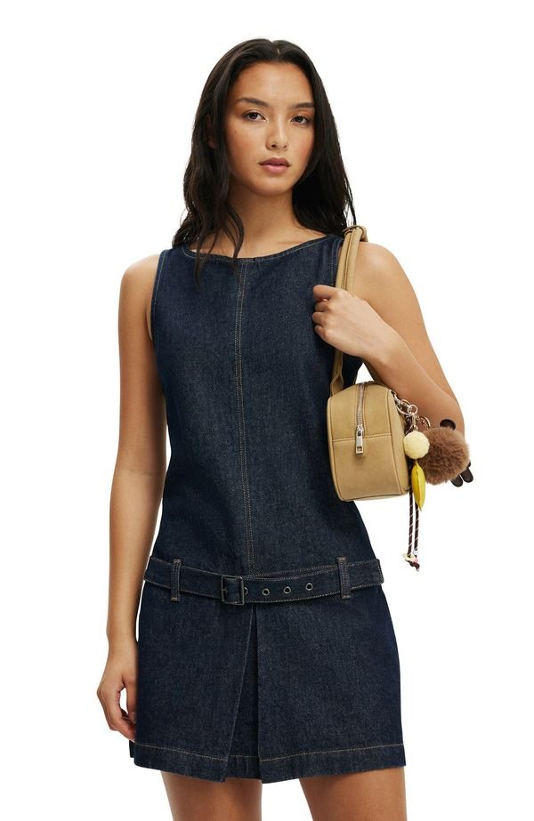 コットンオン レディース ボトムス デニムパンツ ミニワンピース ミニ Cotton Womens Luisa Beltedenimini Dresshutter Blue ブルー 18,536円